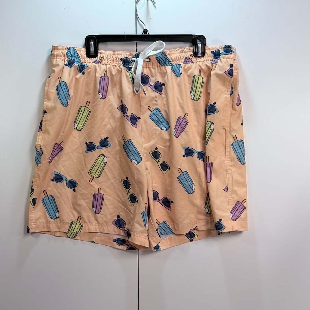 Sonoma Goods For Life Popsicle & Sunglasses Orange Swim Trunks XL